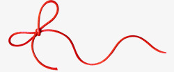 绳具漂浮的红色绳子高清图片