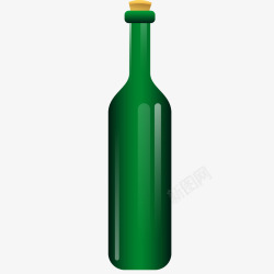 玻璃瓶插图卡通空酒瓶矢量图高清图片