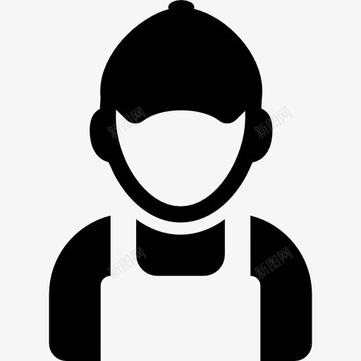 工人的剪影图标png_新图网 https://ixintu.com 人 人的剪影 工人 建设者