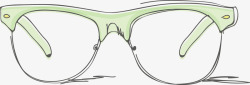 卡通手绘眼镜框素材