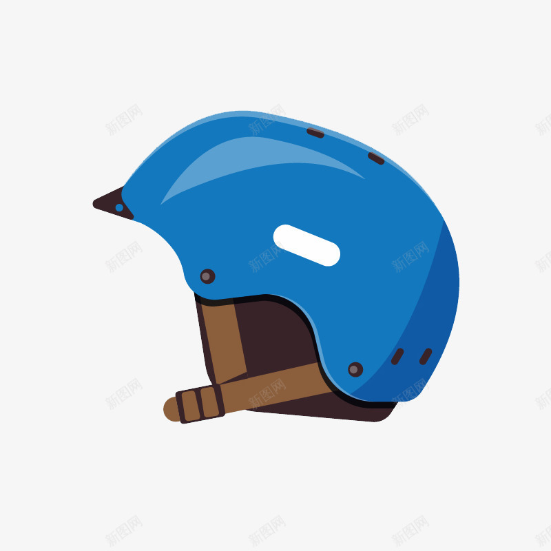蓝色滑雪头盔png免抠素材_新图网 https://ixintu.com 头盔 帽子 运动 雪地