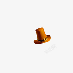 橘黄色帽子素材