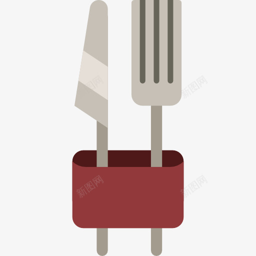 餐具图标png_新图网 https://ixintu.com 五金 刀 勺子 叉 器皿 工具 露营 食品和餐厅 餐具