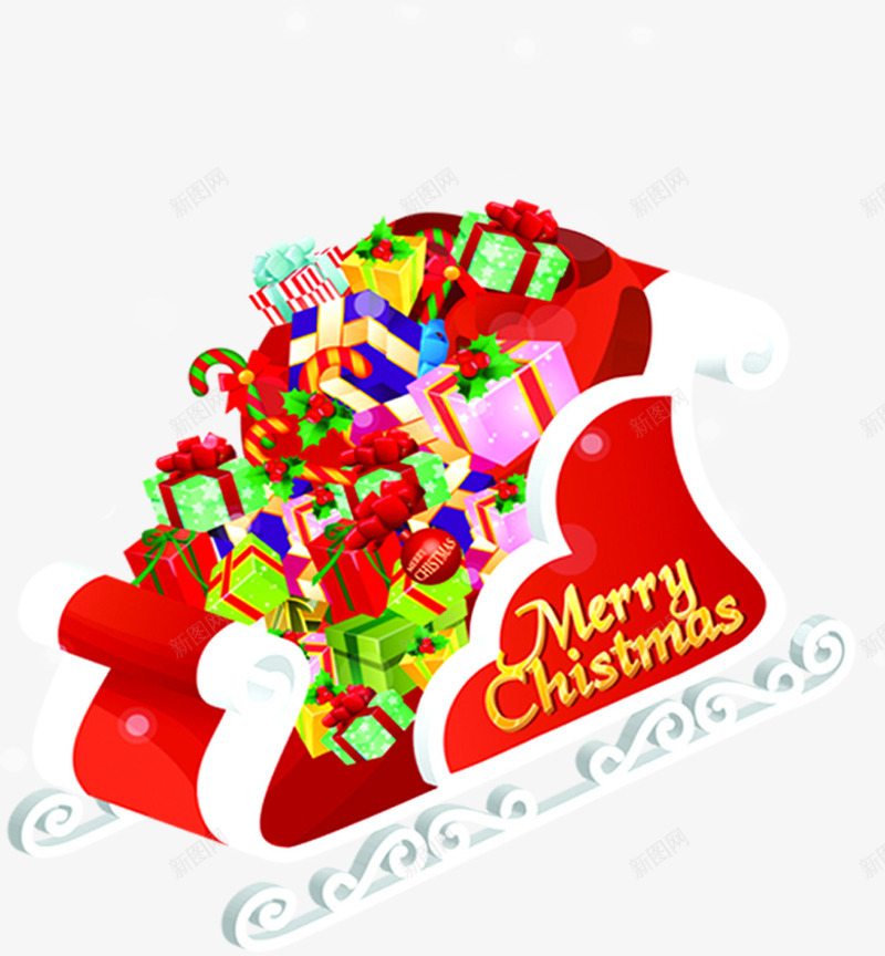 红色多种礼物惊喜圣诞节png免抠素材_新图网 https://ixintu.com 圣诞节 多种 惊喜 礼物 红色