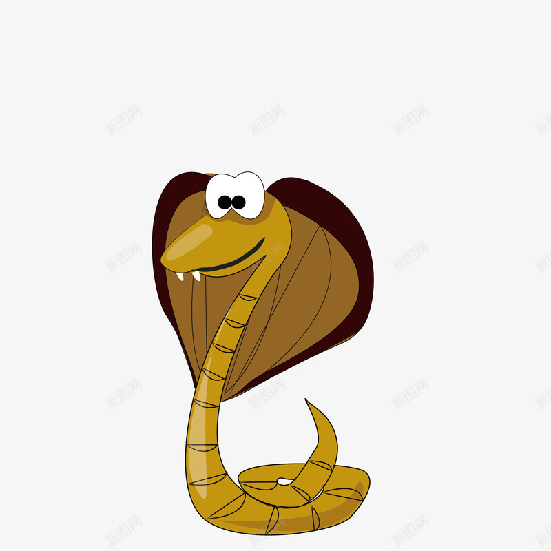 卡通眼镜蛇png免抠素材_新图网 https://ixintu.com PNG图形 PNG装饰 动物 卡通 眼镜蛇 装饰