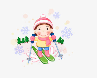 滑雪的小女孩png免抠素材_新图网 https://ixintu.com 小女孩 滑雪 雪地