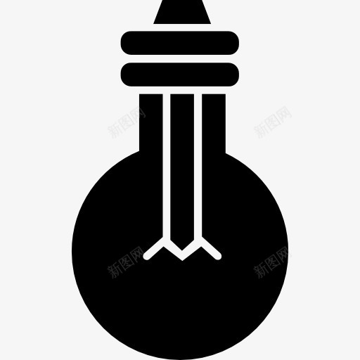 灯泡图标png_新图网 https://ixintu.com 家里的事 工具 工具和器具 灯 灯泡 电子灯