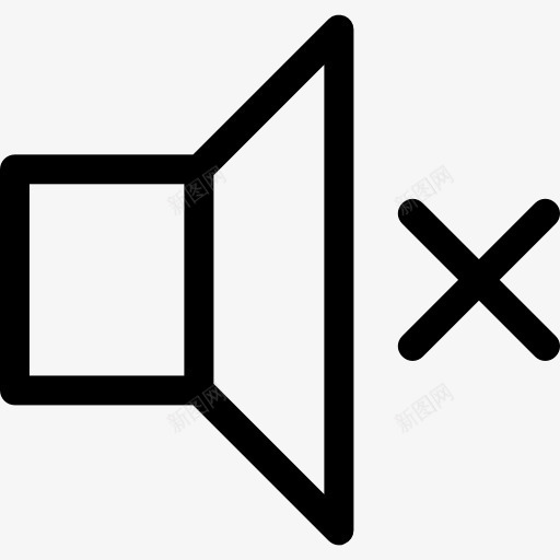 音频静音图标png_新图网 https://ixintu.com 喇叭 声音 扬声器 技术 音量 音量调节