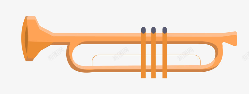 金色萨克斯png免抠素材_新图网 https://ixintu.com 乐器 喇叭 手绘 按键 柱子 萨克斯 金色 金色萨克斯矢量免费下载