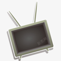 复古旧式电视机素材
