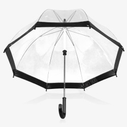 白伞黑边白伞高清图片
