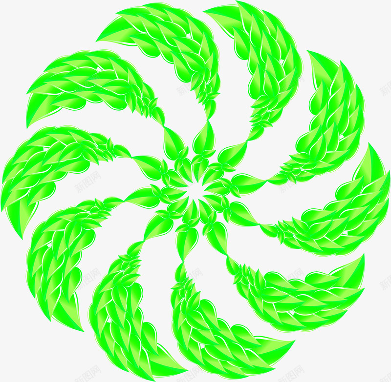 绿色卡通清新植物创意造型png免抠素材_新图网 https://ixintu.com 创意 卡通 植物 清新 绿色 设计 造型