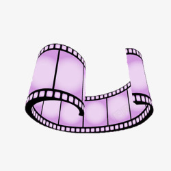 紫色电影胶卷素材