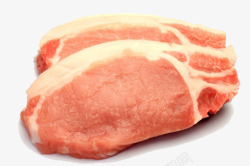 肥猪肉橘红色的一块鲜猪肉高清图片
