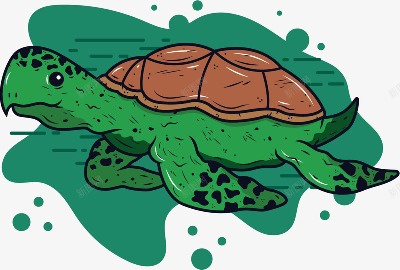 绿色立体大海海龟png免抠素材_新图网 https://ixintu.com 6月8号 世界海洋日 大海 憨态海龟 立体海龟 绿色海龟 自然