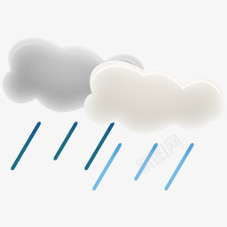 天气预报大雨图标图标