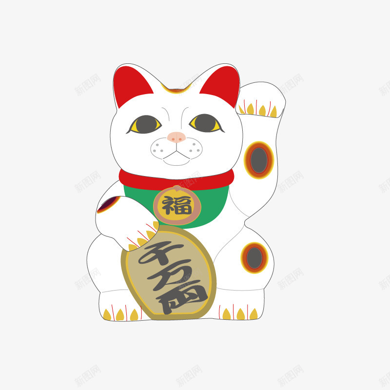 卡通手绘可爱的招财猫png免抠素材_新图网 https://ixintu.com 创意 动漫动画 卡通手绘 可爱的 招财猫 猫咪