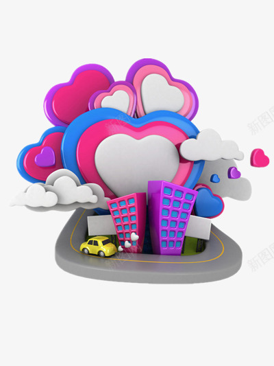 城市png免抠素材_新图网 https://ixintu.com 城市建设 城市规划 城市规划图 城市设计