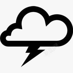雷暴天气图标图标