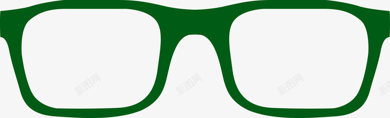 卡通墨绿色眼镜png免抠素材_新图网 https://ixintu.com 卡通眼镜框 卡通镜框 墨镜 墨镜框 眼镜 眼镜框 矢量眼镜框 绿色 镜框