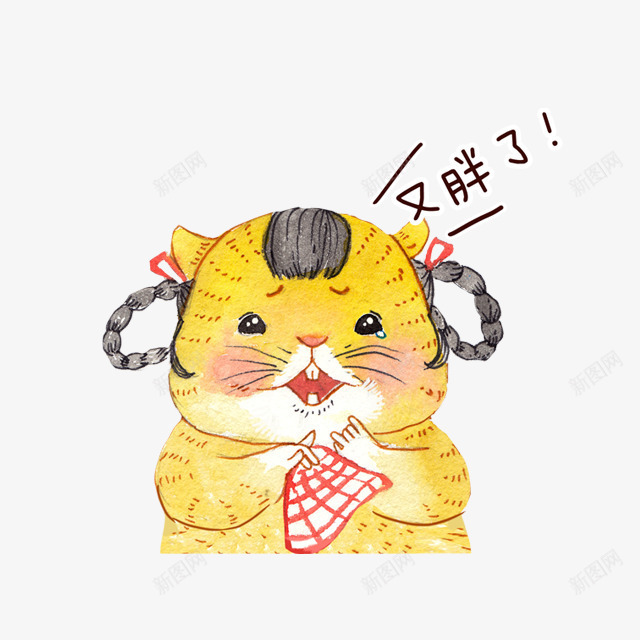 卡通萌版猫咪又胖了png免抠素材_新图网 https://ixintu.com 卡通 猫咪