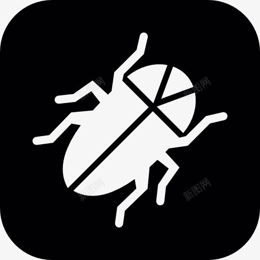 虫在正方形的背景图标png_新图网 https://ixintu.com 动物 小动物 昆虫 虫