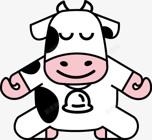 卡通可爱手绘奶牛矢量图ai免抠素材_新图网 https://ixintu.com 卡通 可爱 奶牛 手绘 矢量图