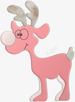 粉色可爱小鹿素材