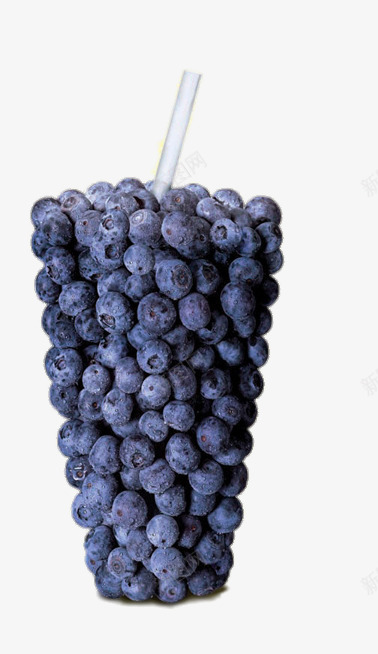 创意蓝莓杯子png免抠素材_新图网 https://ixintu.com png图片 免费png 免费png元素 免费png素材 创意蓝莓杯子 吸管
