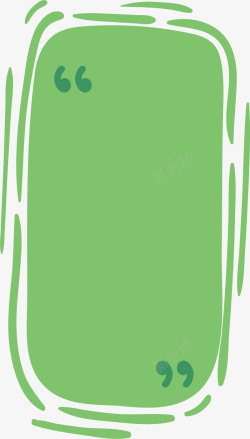 绿色线条对话框素材
