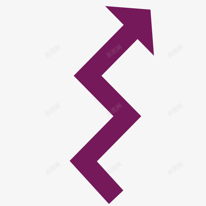 紫色折叠箭头png免抠素材_新图网 https://ixintu.com 手绘 折叠 箭头 紫色 紫色折叠箭头 紫色折叠箭头PNG