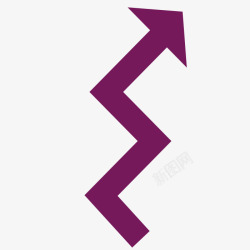 紫色折叠箭头素材