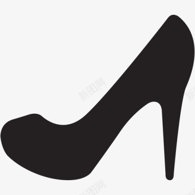 流行服饰鞋类鞋跟鞋鞋位置固图标图标