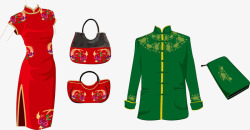 中国服饰中国古典服饰矢量图高清图片