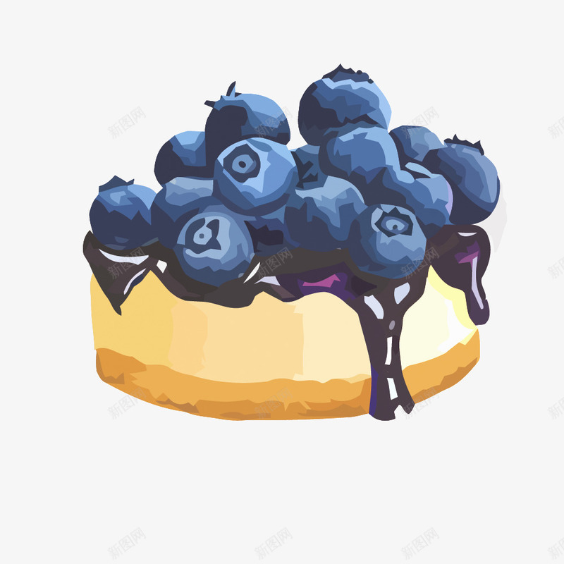 蓝莓果酱蛋糕png免抠素材_新图网 https://ixintu.com 果酱 素材 蛋糕 蛋糕矢量
