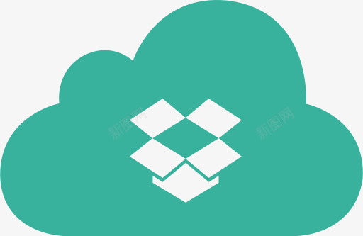 云Dropbox包分享共享绿色png免抠素材_新图网 https://ixintu.com Cloud Dropbox dropbox package share sharing 云 共享 分享 包