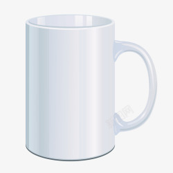 陶瓷杯子白色陶瓷杯子水杯茶杯矢量图高清图片