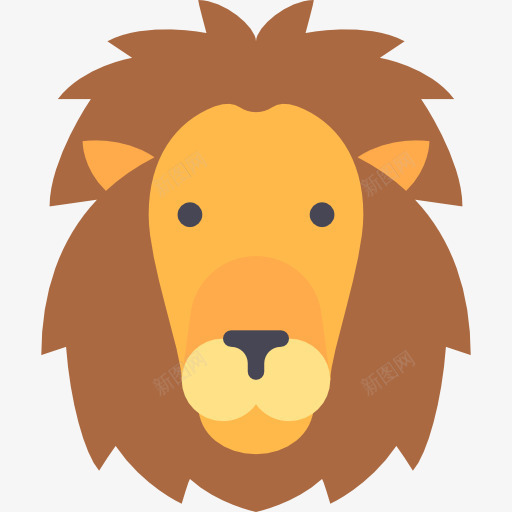 狮子图标png_新图网 https://ixintu.com 动物 动物园 哺乳动物 狮子 野生动物 马戏团