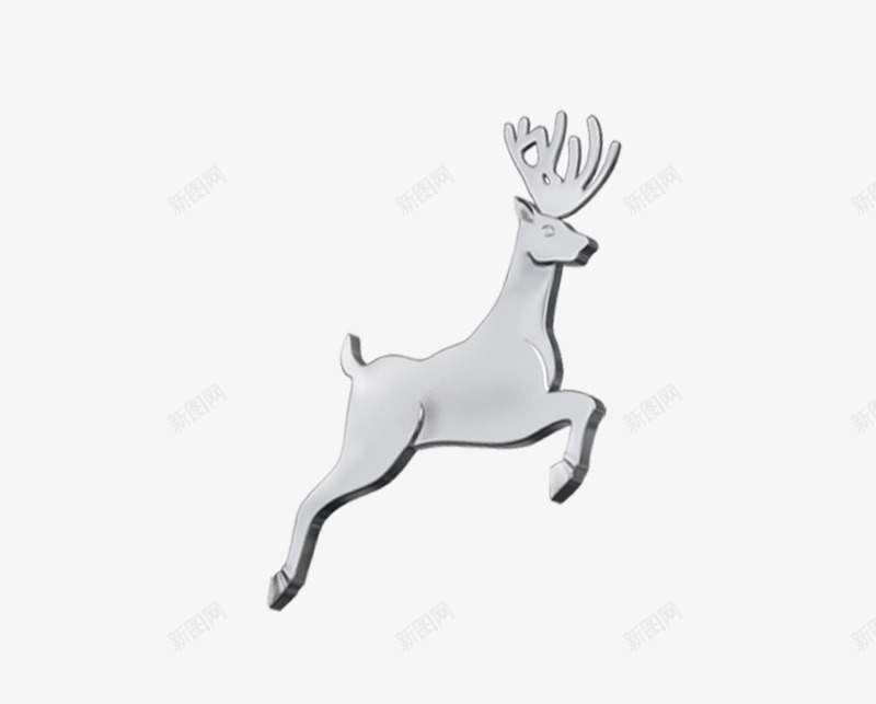 鹿麋鹿圣诞元素白色鹿psd免抠素材_新图网 https://ixintu.com 圣诞元素 白色鹿 鹿 麋鹿