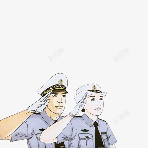 卡通警察png免抠素材_新图网 https://ixintu.com 公安 动漫警察 卡通人物形象 卡通警察