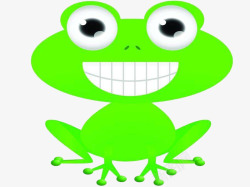 青蛙形象手绘卡通牛蛙高清图片