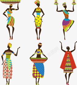 非洲民族矢量图非洲女子高清图片