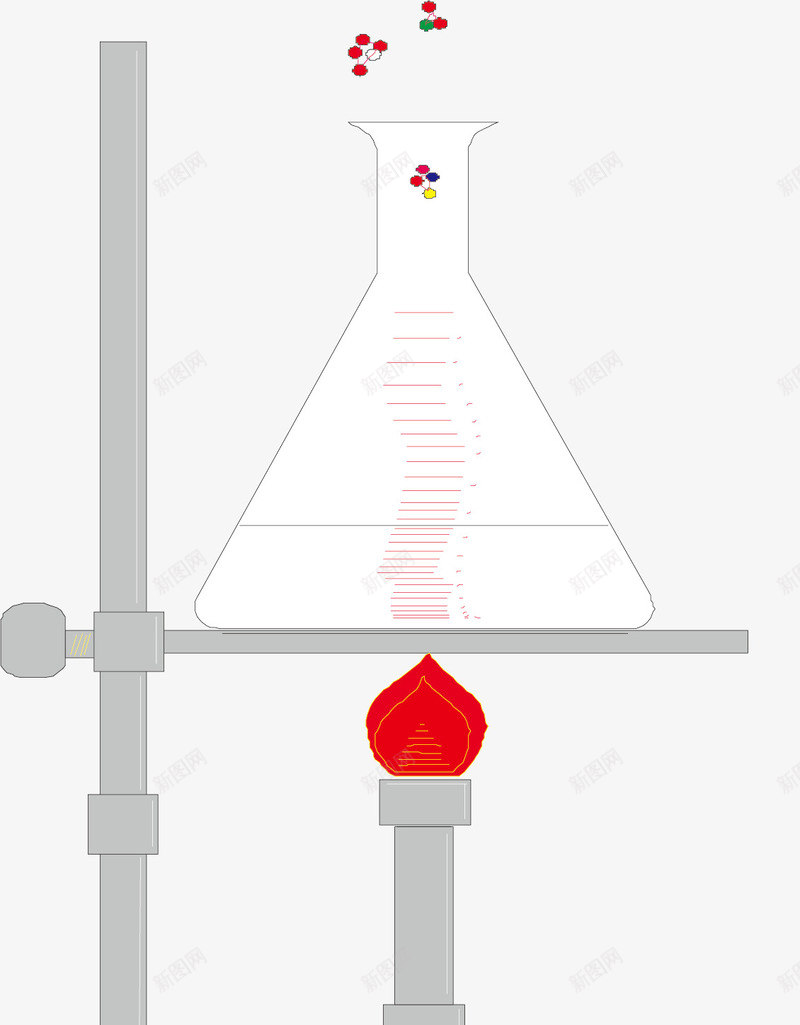 实验用具片png免抠素材_新图网 https://ixintu.com 做实验 化学反应 烧杯 蜡烛