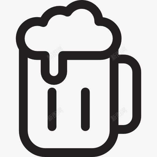 瓶啤酒图标png_新图网 https://ixintu.com 啤酒罐 酒吧 酒精 食品 饮料