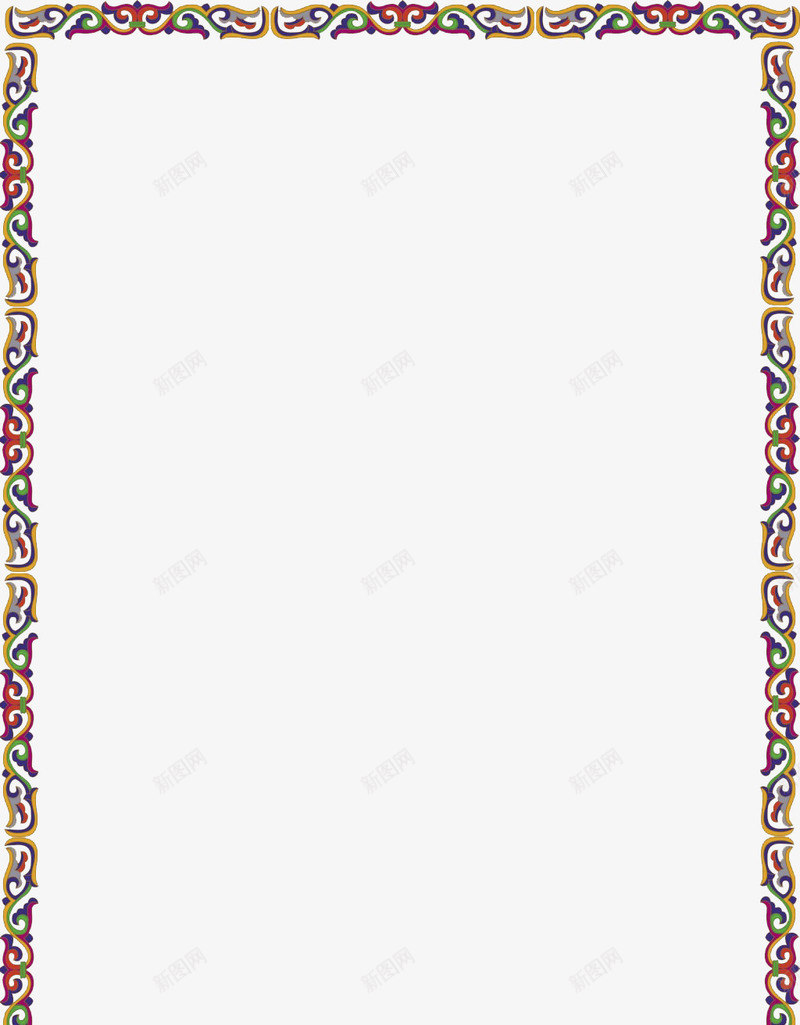中国风花纹线框png免抠素材_新图网 https://ixintu.com 中国风 中国风线框 花纹 边框