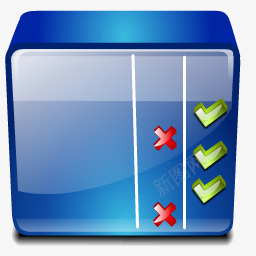 蓝色主机箱立体电脑桌面图标图标