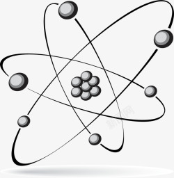 原子示意图矢量图素材