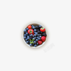 水果蓝莓果盘素材