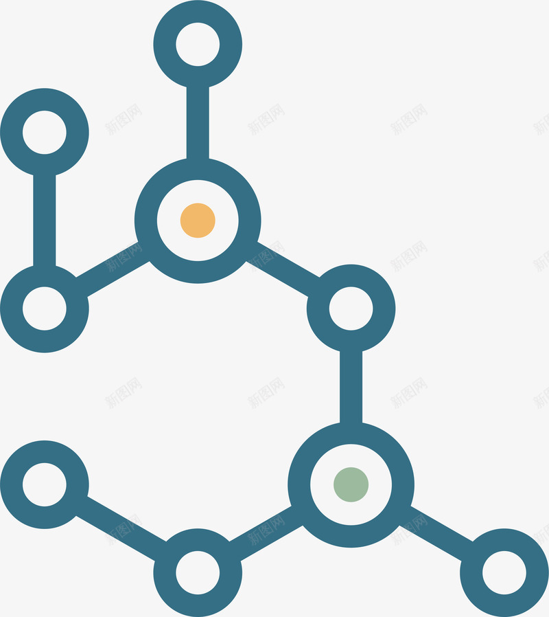 不规则生物分子png免抠素材_新图网 https://ixintu.com 不规则 几何 几何结构 分子 分子结构 矢量png