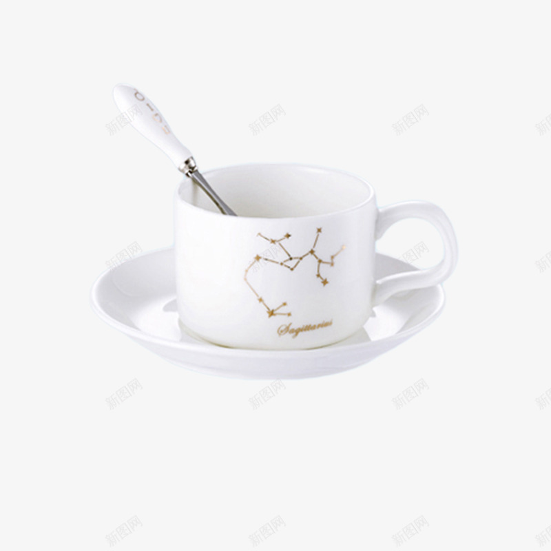 白瓷咖啡杯碟子png免抠素材_新图网 https://ixintu.com 咖啡杯 杯子 白瓷 碟子
